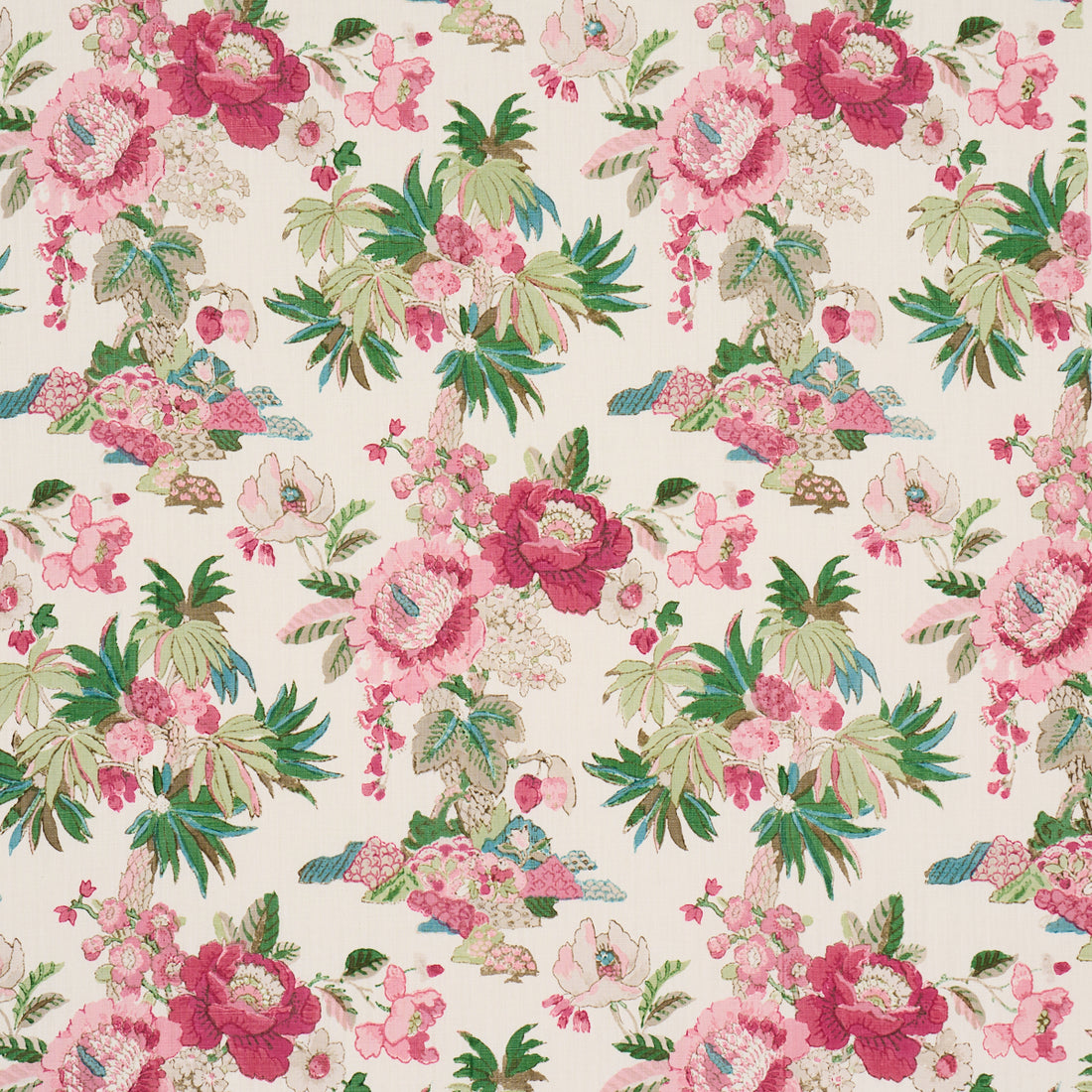 Floribunda fabric in document color - pattern number 176780 - by Schumacher in the Schumacher Classics collection