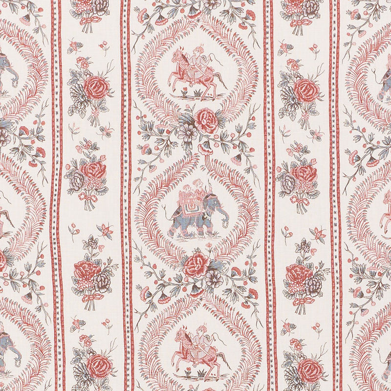 Kandula fabric in multi color - pattern number 176800 - by Schumacher in the Schumacher Classics collection