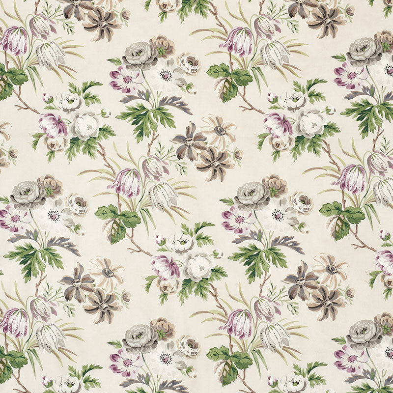 Cecil Chintz fabric in wisteria color - pattern number 176811 - by Schumacher in the Classic Prints collection