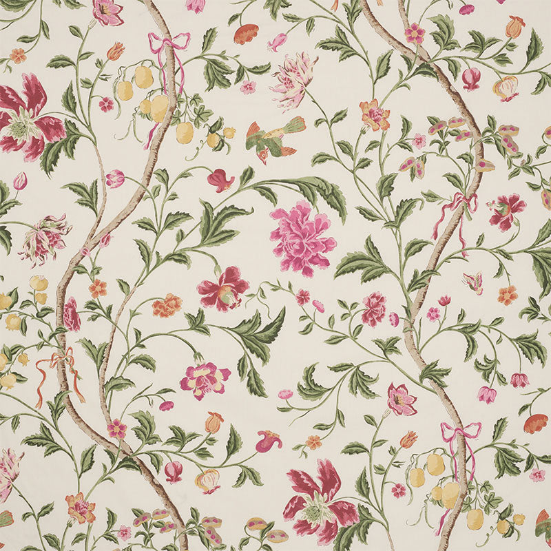 Citronier fabric in fuchsia color - pattern number 176820 - by Schumacher in the Schumacher Classics collection
