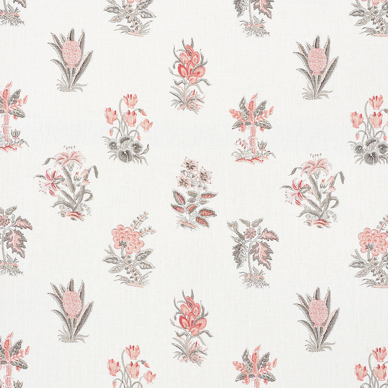 Bunny fabric in rose color - pattern number 176831 - by Schumacher in the Wallflowers collection