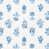 Bunny fabric in delft color - pattern number 176832 - by Schumacher in the Wallflowers collection