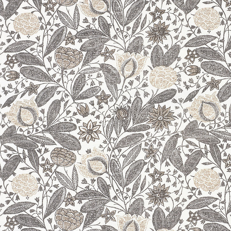 Gloria fabric in grisaille color - pattern number 176840 - by Schumacher in the Wallflowers collection