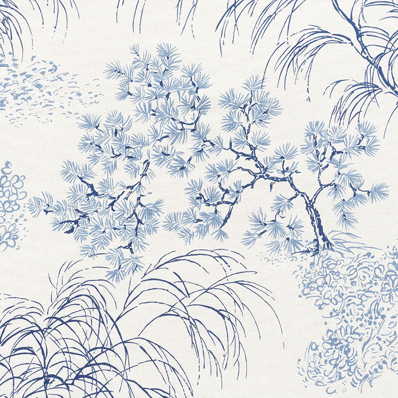 Mori fabric in porcelain color - pattern number 177020 - by Schumacher in the Mingei collection