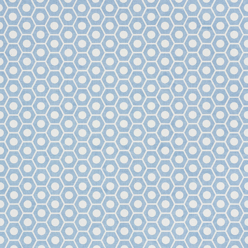 Queen B fabric in chambray color - pattern number 177071 - by Schumacher in the Studio Bon collection