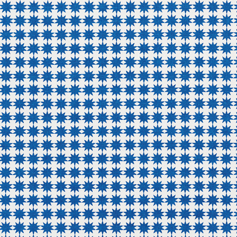 Stella fabric in blue color - pattern number 177083 - by Schumacher in the Studio Bon collection