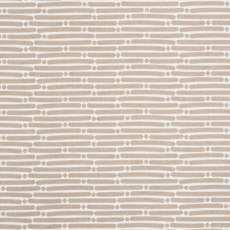 Dot Dash fabric in sand color - pattern number 177103 - by Schumacher in the Studio Bon collection