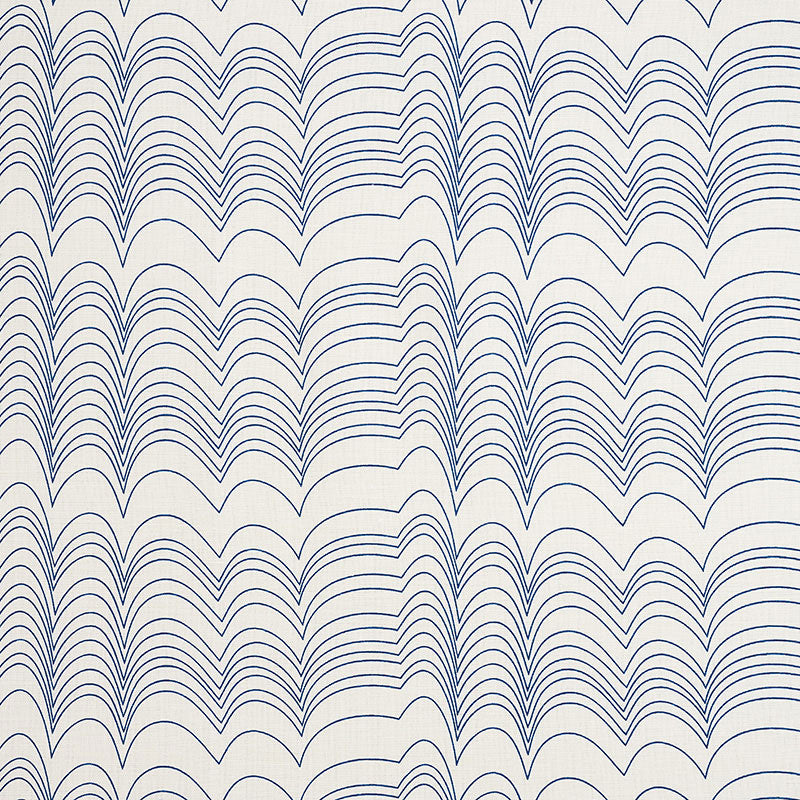Richter fabric in blue color - pattern number 177110 - by Schumacher in the Studio Bon collection