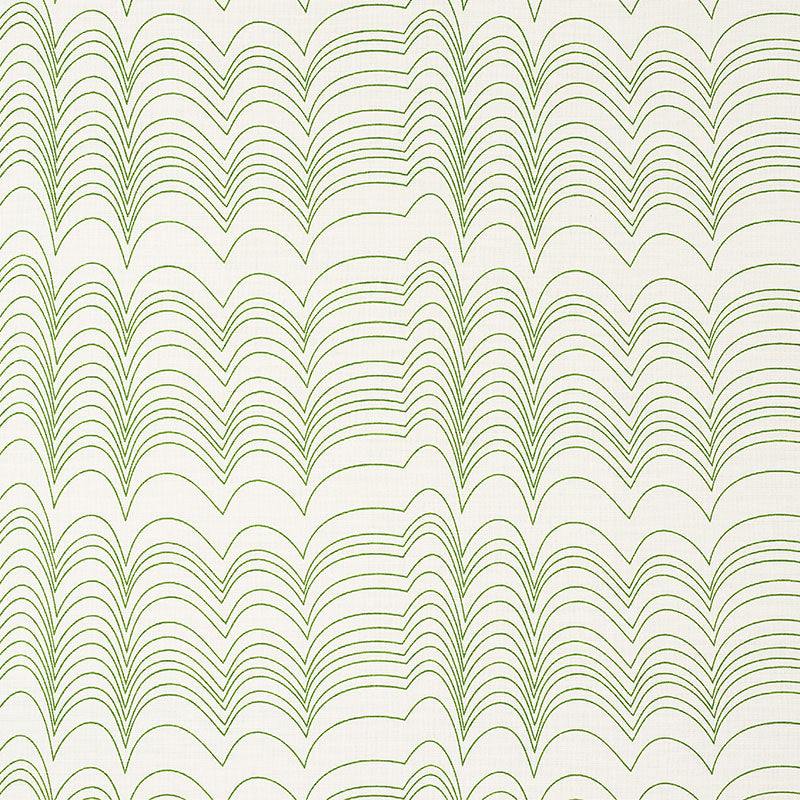 Richter fabric in green color - pattern number 177111 - by Schumacher in the Studio Bon collection