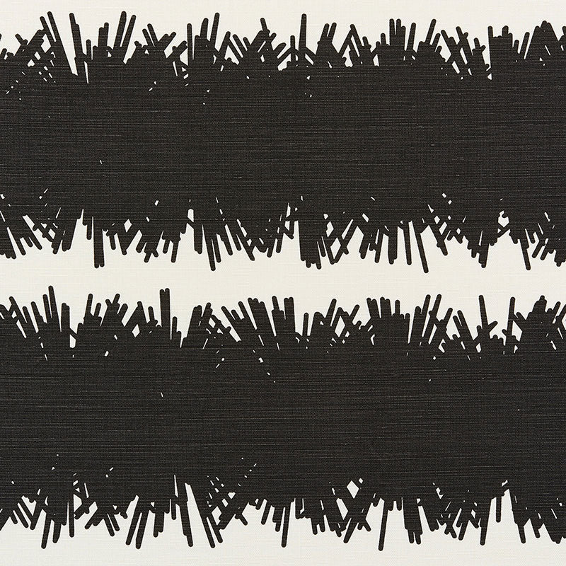 Bang fabric in black color - pattern number 177123 - by Schumacher in the Studio Bon collection