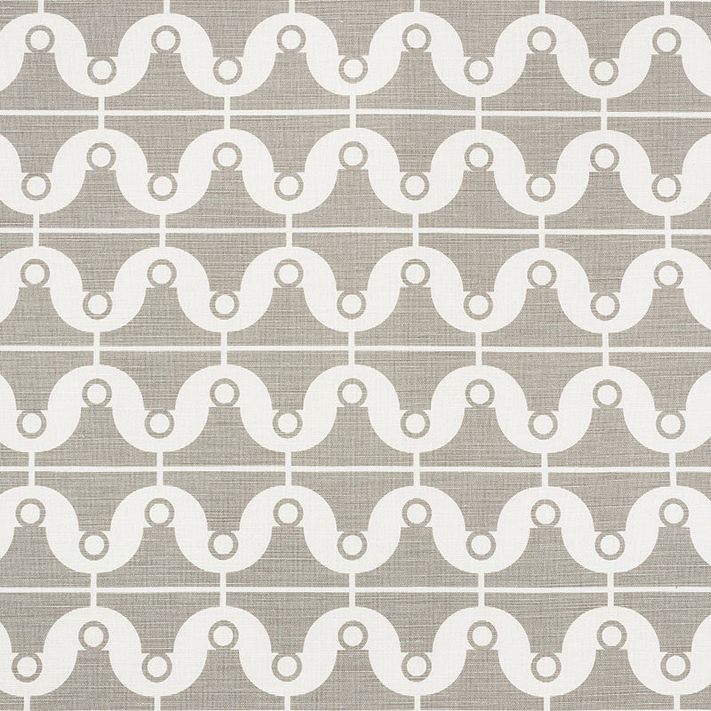 London Bridge fabric in taupe color - pattern number 177131 - by Schumacher in the Studio Bon collection
