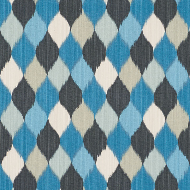 Harlequin fabric in peacock color - pattern number 177162 - by Schumacher in the Miles Redd collection