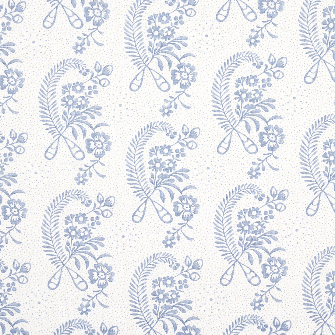 Millicent fabric in delft color - pattern number 177212 - by Schumacher in the Wallflowers collection