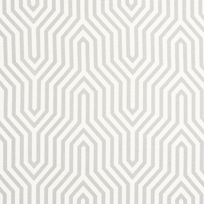 Vanderbilt Print fabric in grisaille color - pattern number 177271 - by Schumacher in the Mary Mcdonald collection