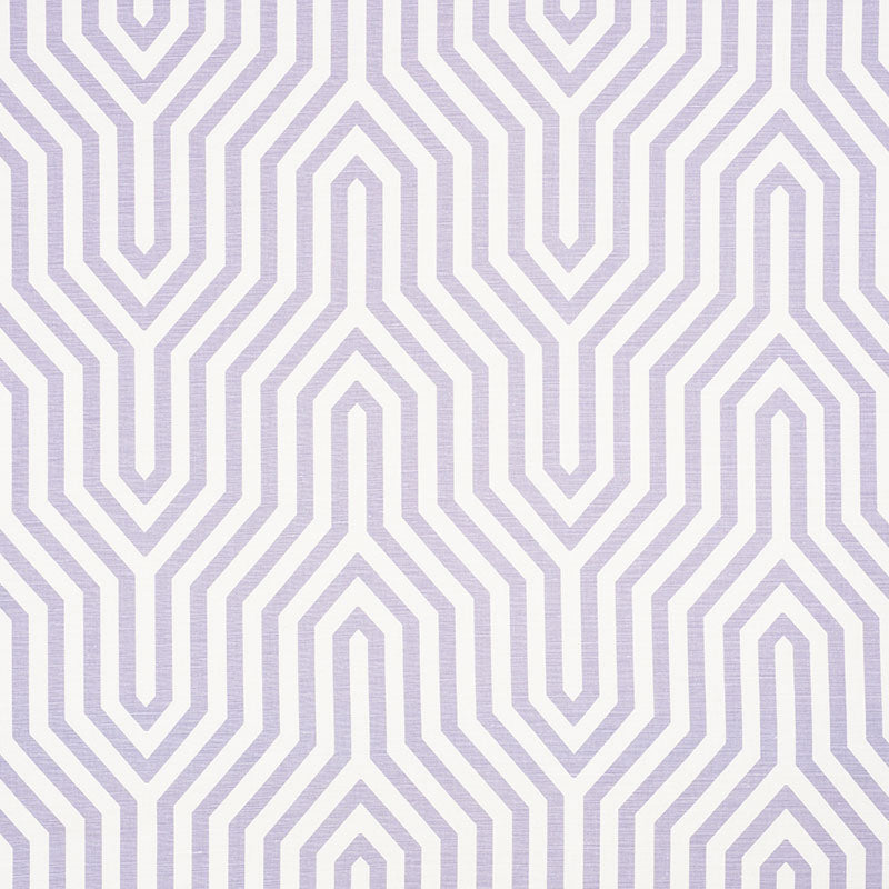 Vanderbilt Print fabric in lavender color - pattern number 177272 - by Schumacher in the Mary Mcdonald collection