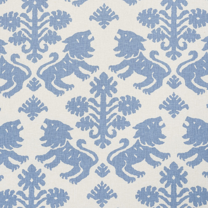 Regalia fabric in blue color - pattern number 177300 - by Schumacher in the Schumacher Classics collection