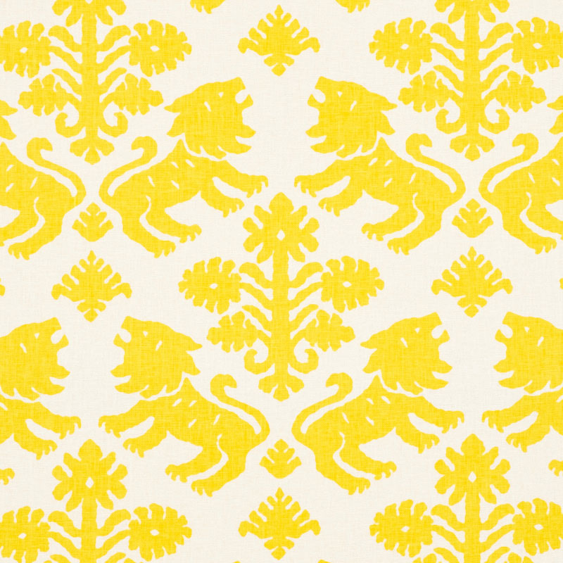 Regalia fabric in yellow color - pattern number 177301 - by Schumacher in the Schumacher Classics collection
