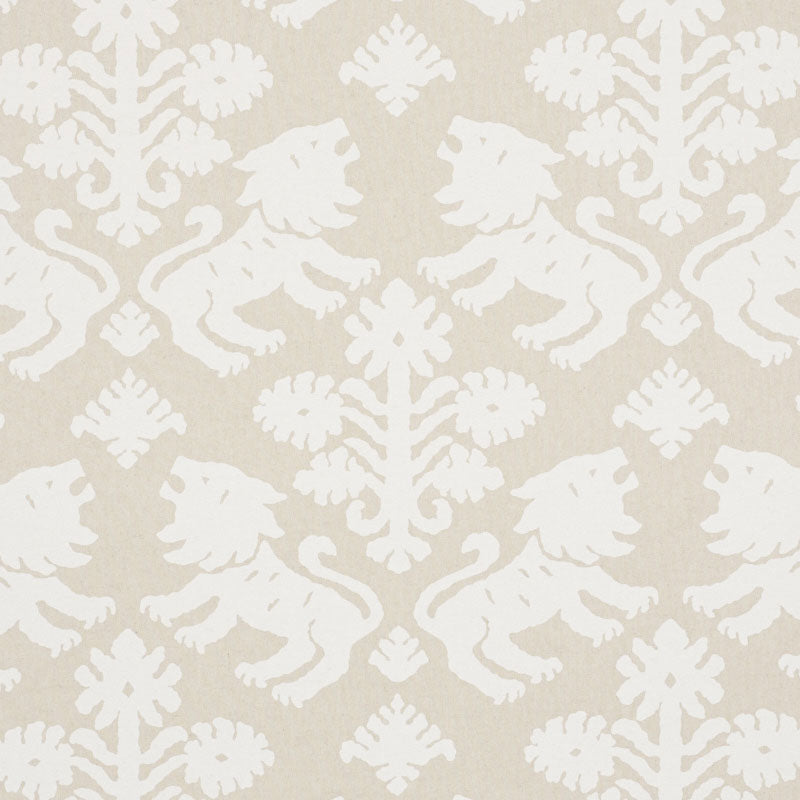 Regalia fabric in natural color - pattern number 177302 - by Schumacher in the Schumacher Classics collection