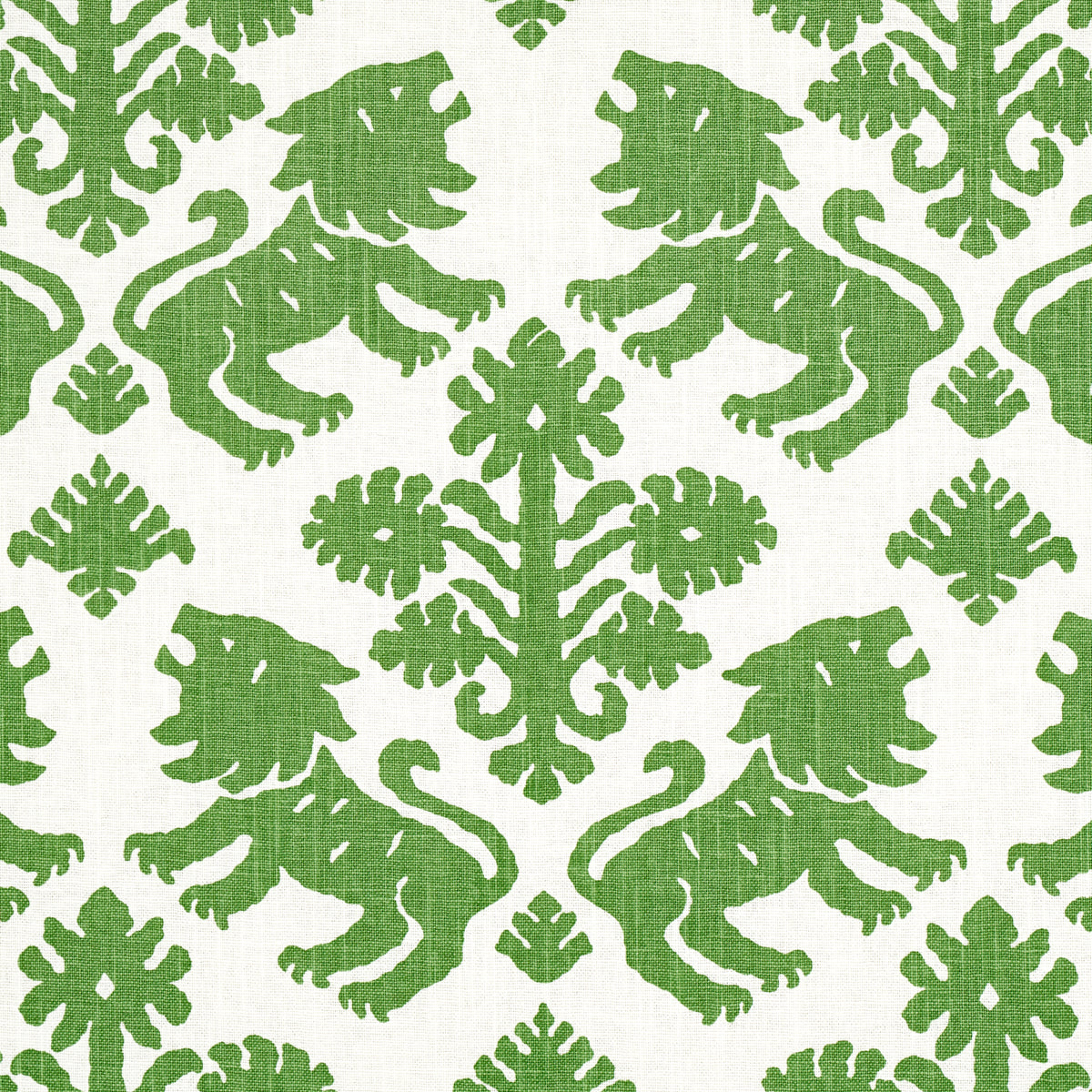 Regalia fabric in green color - pattern number 177303 - by Schumacher in the Preppy Chic collection