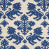Regalia fabric in navy color - pattern number 177305 - by Schumacher in the Preppy Chic collection