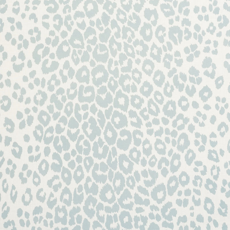 Iconic Leopard Indoor Outdoor fabric in sky color - pattern number 177320 - by Schumacher in the Indoor-Outdoor Prints &amp; Wovens collection