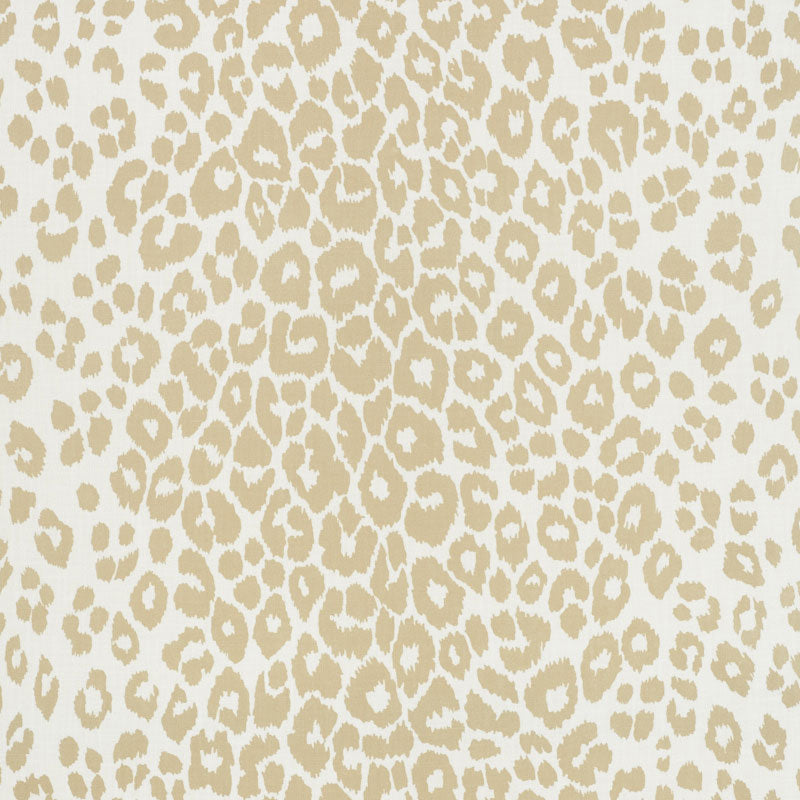 Iconic Leopard Indoor Outdoor fabric in linen color - pattern number 177321 - by Schumacher in the Indoor-Outdoor Prints &amp; Wovens collection
