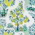 Citrus Garden Indoor Outdoor fabric in pool color - pattern number 177331 - by Schumacher in the Indoor-Outdoor Prints & Wovens collection