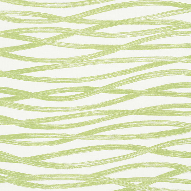 Brushstrokes fabric in leaf color - pattern number 177343 - by Schumacher in the Au Naturel collection