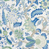 Arborvitae fabric in viridian and blue color - pattern number 177372 - by Schumacher in the Schumacher Classics collection