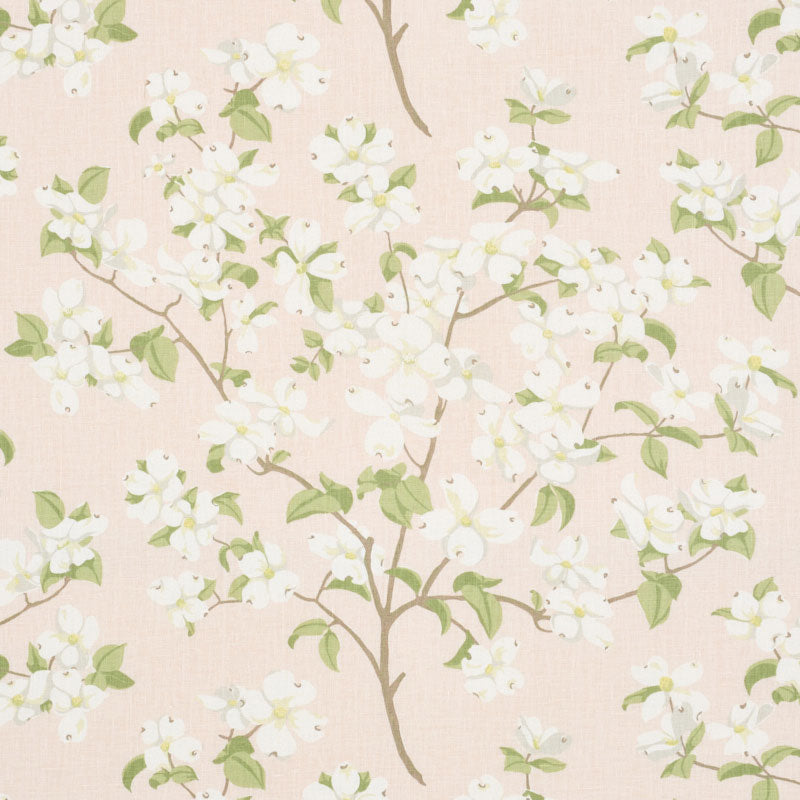 Blooming Branch fabric in blush color - pattern number 177410 - by Schumacher in the Schumacher Classics collection