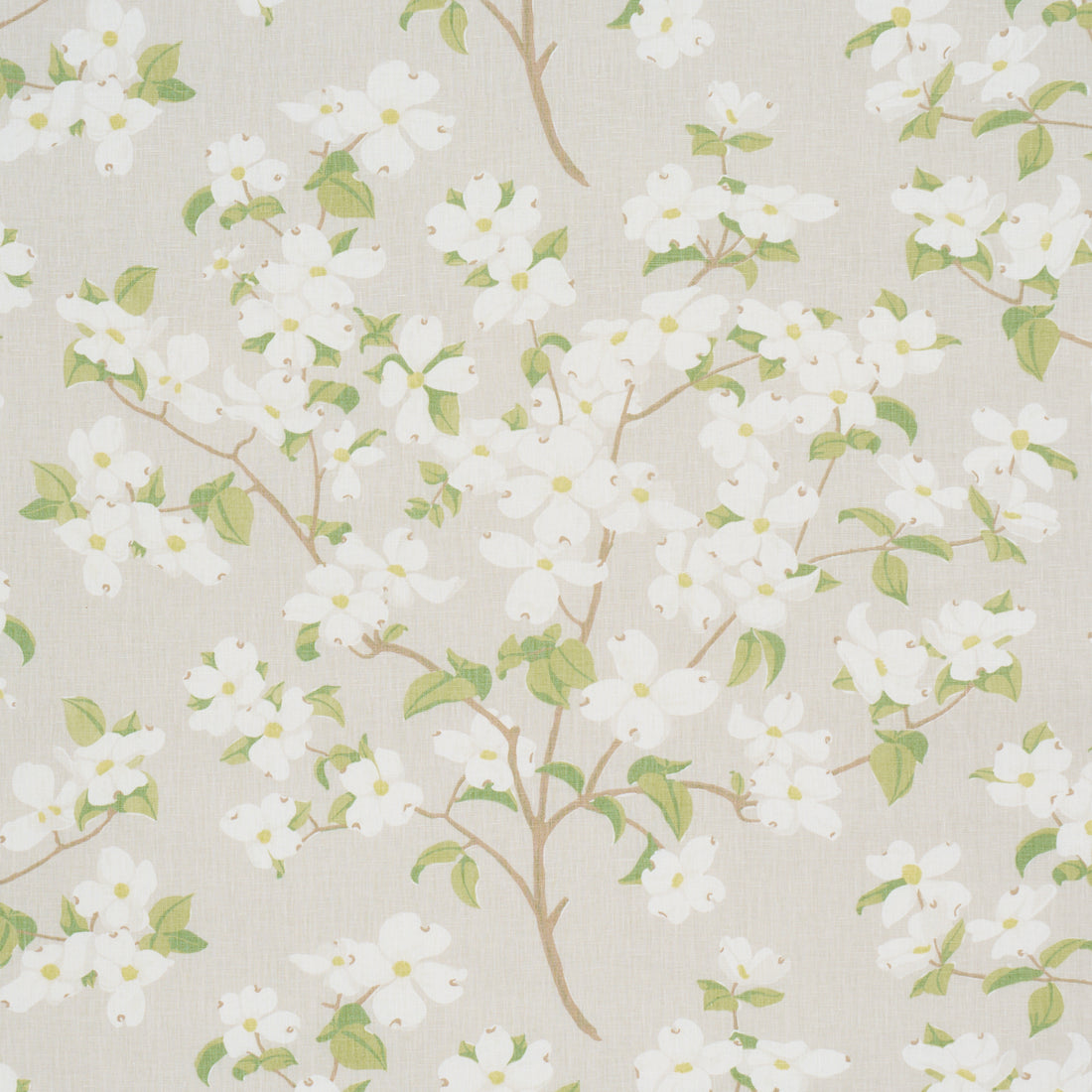 Blooming Branch fabric in dove color - pattern number 177414 - by Schumacher in the A Love Affair collection