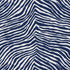 Iconic Zebra fabric in blue color - pattern number 177440 - by Schumacher in the Happy Together collection