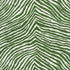 Iconic Zebra fabric in green color - pattern number 177441 - by Schumacher in the Happy Together collection