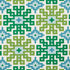 Palmetto Print fabric in lagoon color - pattern number 177450 - by Schumacher in the Happy Together collection