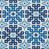 Palmetto Print fabric in ocean color - pattern number 177451 - by Schumacher in the Happy Together collection