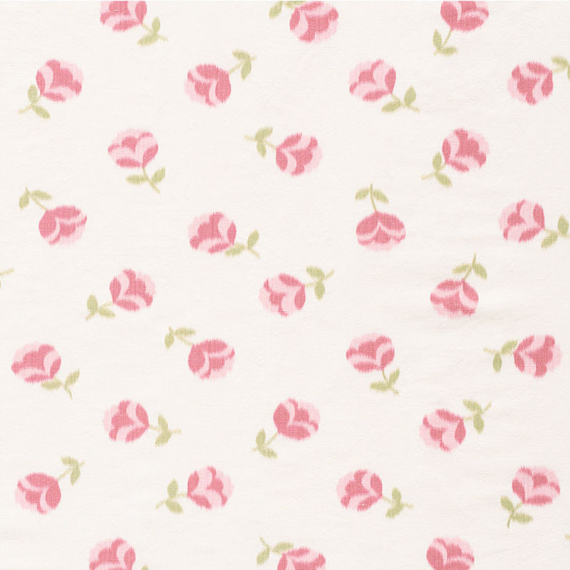Hanako Ikat fabric in rose color - pattern number 177460 - by Schumacher in the Print Happy collection