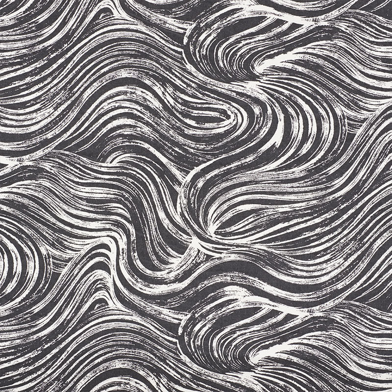 Shio fabric in carbon color - pattern number 177493 - by Schumacher in the Mingei collection