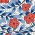 Cocarde Espagnole fabric in red and blue color - pattern number 177550 - by Schumacher in the Fashion Forward collection