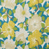 Magnolias fabric in citron and peacock color - pattern number 177560 - by Schumacher in the Fashion Forward collection