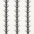 Acanthus Stripe fabric in carbon color - pattern number 177632 - by Schumacher in the Celerie Kemble collection