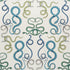 Giove fabric in emerald and sapphire color - pattern number 177660 - by Schumacher in the Charlap Hyman & Herrero collection