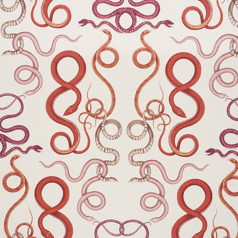 Giove fabric in ruby and garnet color - pattern number 177661 - by Schumacher in the Charlap Hyman &amp; Herrero collection