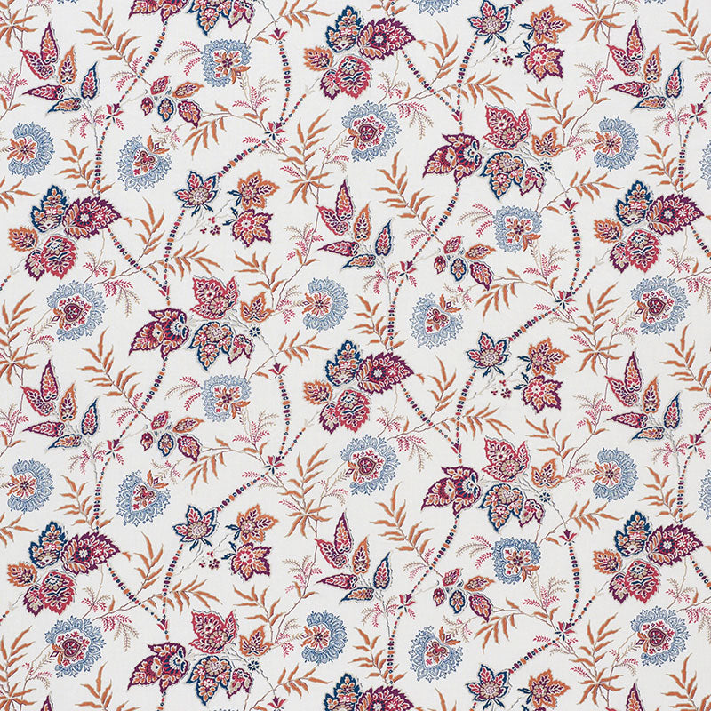 Emperors Vine fabric in aubergine color - pattern number 177680 - by Schumacher in the Ottoman Chic collection
