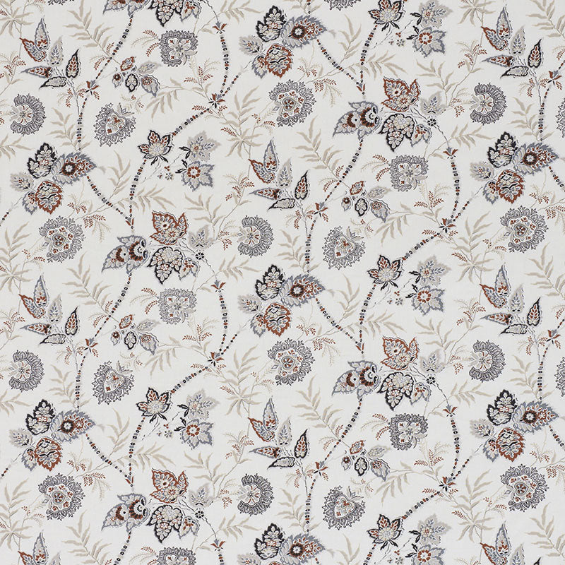 Emperors Vine fabric in neutral color - pattern number 177682 - by Schumacher in the Ottoman Chic collection