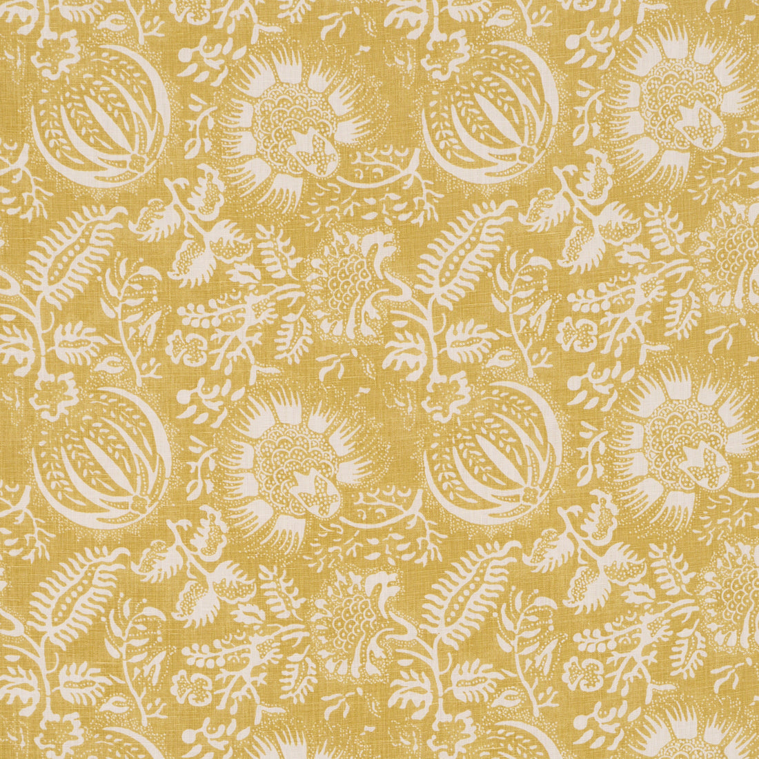 Pomegranate Print fabric in citron color - pattern number 177694 - by Schumacher in the A Love Affair collection