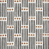 Dotted Stripe fabric in carbon color - pattern number 177710 - by Schumacher in the Easy Elements collection