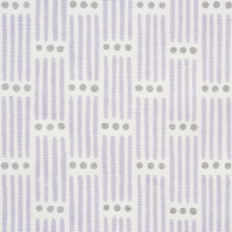 Dotted Stripe fabric in lilac color - pattern number 177712 - by Schumacher in the Easy Elements collection