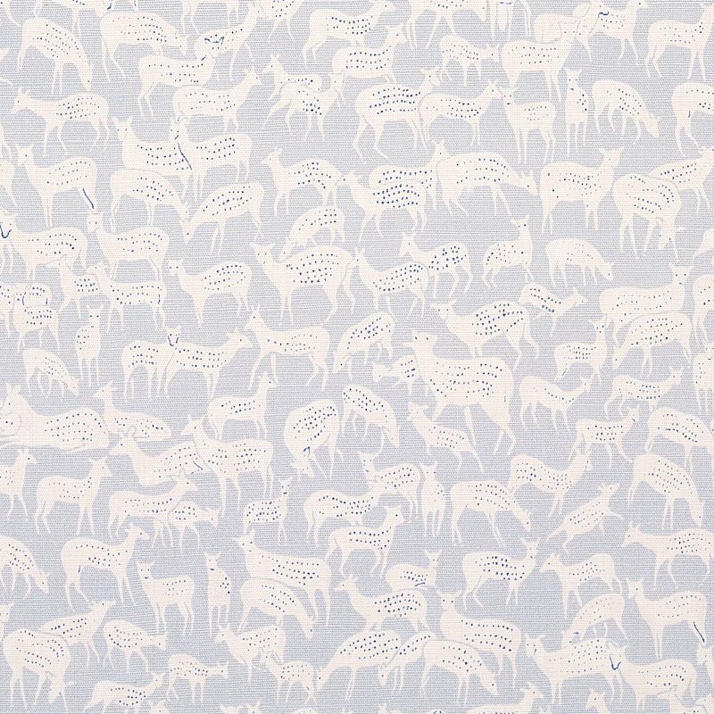Fauna fabric in slate blue color - pattern number 177724 - by Schumacher in the Flight of Fancy collection