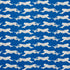 Leaping Leopards fabric in blue color - pattern number 177742 - by Schumacher in the Essentials: Small-Scale Prints collection