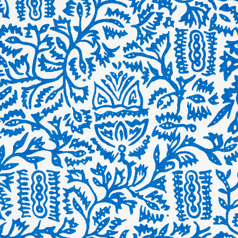 Morris fabric in blue color - pattern number 177773 - by Schumacher in the Essentials: Small-Scale Prints collection
